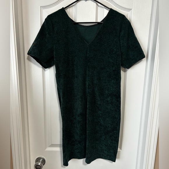 Vintage Nina Piccalino dress, dark green, US 8 - Picture 2 of 2